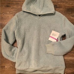 #athletagirl pullover teddy hoodie